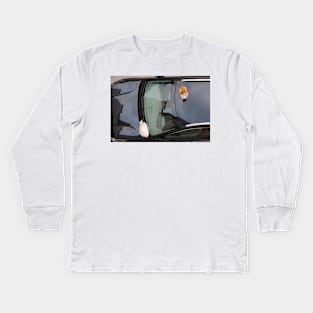 Got a problem? Cats sitting on a car Kids Long Sleeve T-Shirt